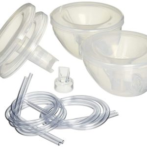Freemie Collection Cups The Only Hands Free and Concealable Breast Pump Milk Collection System, Clear, 25/28 mm Funnels