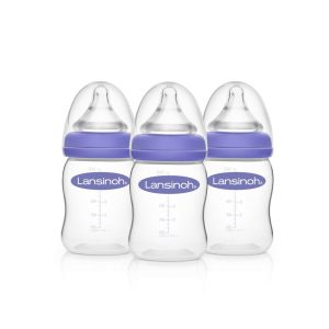 Lansinoh Breastfeeding Bottles for Baby, 5 ounces, 3 count